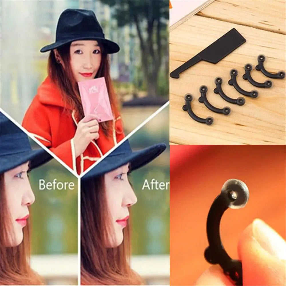 6PCS/Set 3 Sizes Beauty Nose Up Lifting Bridge Shaper Massage Tool No Pain Nose Shaping Clip Clipper Women Girl Massager Hot