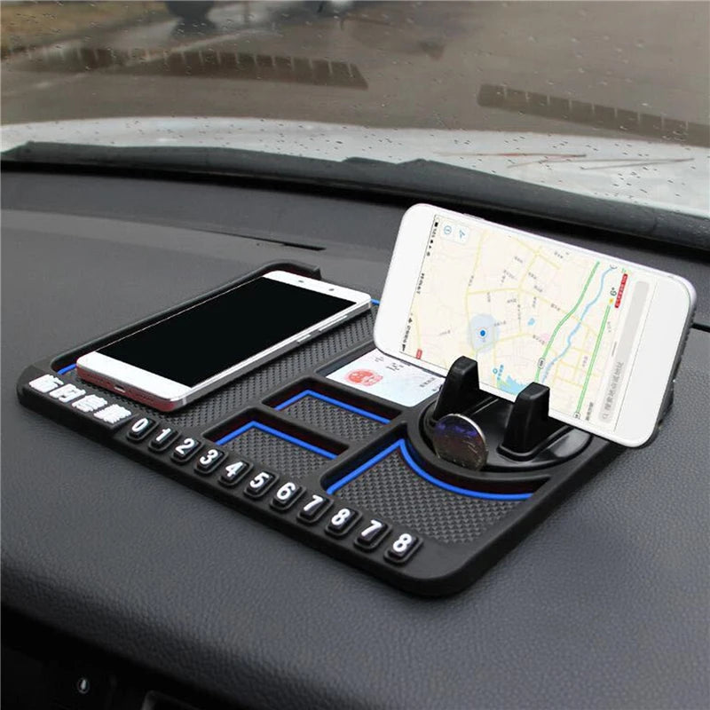 Multi-Functional Car Anti-Slip Mat Auto Phone Holder Non Slip Sticky Anti Slide Dash Phone Mount Silicone Dashboard Car Pad Mat