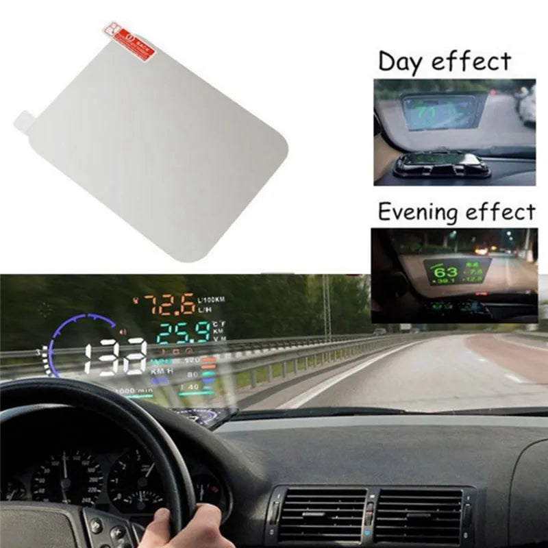 Head Up Display Protective Reflective Screen Consumption Overspeed Display Car HUD Reflective Film Auto Accessories Car Styling