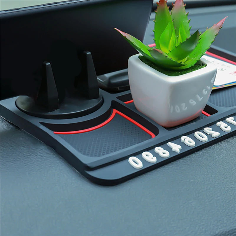 Multi-Functional Car Anti-Slip Mat Auto Phone Holder Non Slip Sticky Anti Slide Dash Phone Mount Silicone Dashboard Car Pad Mat