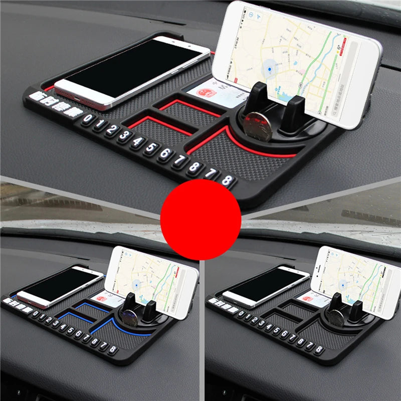 Multi-Functional Car Anti-Slip Mat Auto Phone Holder Non Slip Sticky Anti Slide Dash Phone Mount Silicone Dashboard Car Pad Mat