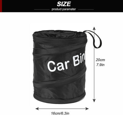 2022 Car Trash Portable Vehicle Garbage Can Foldable Pop-up Waterproof Bag Waste Basket Auto Accessories Interior Car Accessory