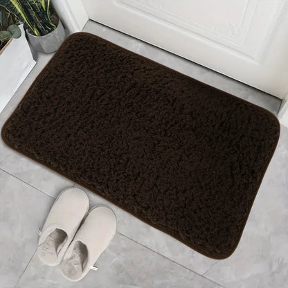 Water absorbtion anti slip bathroom mat thickened bathroom carpet long hair carpet machine washable durable toilet mat