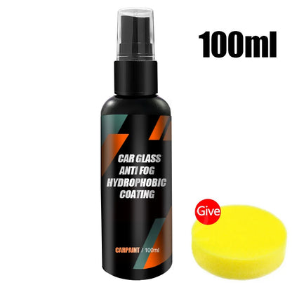 Car Glass Anti-rain Water Spray Repellent Nano Coating Hydrophobic Waterproof Agent Oil Film Removing  Auto Glass Film Agent