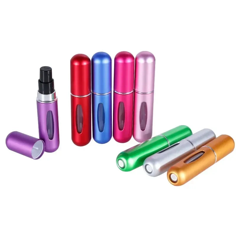 5ml Bottom Charge Perfume Refillable Bottle Liquid Container For Cosmetics Spray Bottling Dispenser Press Head Portable Travel