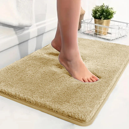 Water absorbtion anti slip bathroom mat thickened bathroom carpet long hair carpet machine washable durable toilet mat