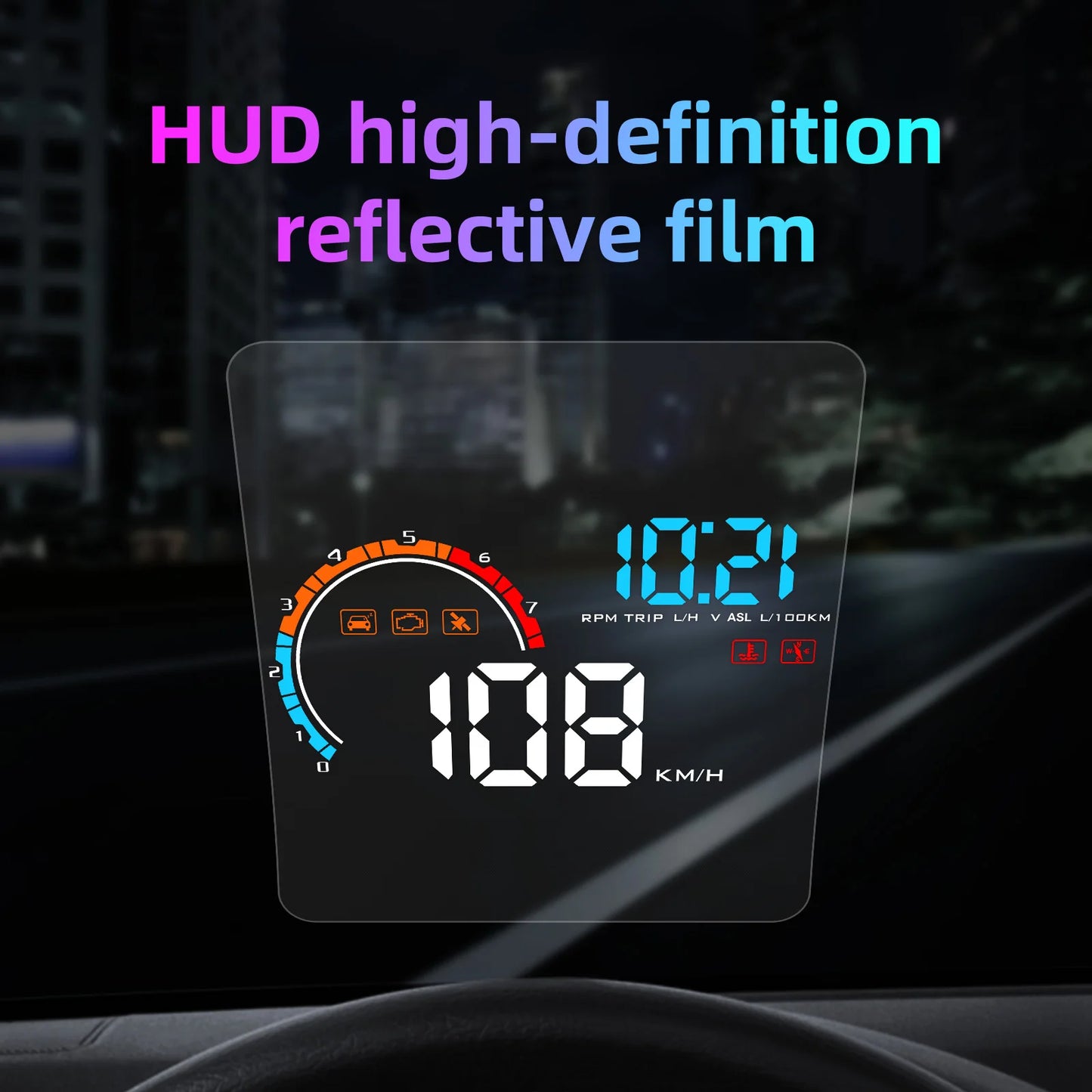 Reflective Film For Head Up Display HUD Transparent Clear Auto Car Windshield Film Head-up Display Reflective Film Universal