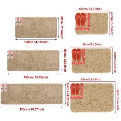 Water absorbtion anti slip bathroom mat thickened bathroom carpet long hair carpet machine washable durable toilet mat