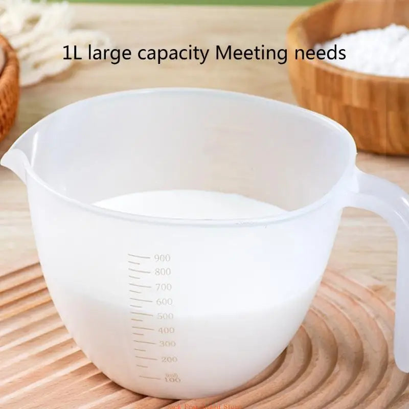 Transparent Egg Liquid Mixing Cup, Built-in Filter Plate, Visible Egg Beating Bowl, Measuring Cups, Useful