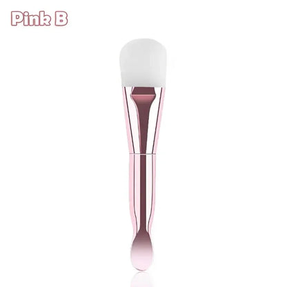 Face Mask Applicator Brushes Double-Ended Makeup Brush with Spoon Flat Soft Hair Facial Cleansing Skin Care Makeup Beauty Tool