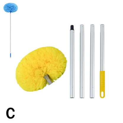 Ceiling Fan Cleaner Duster with Extension Pole - Microfiber Cleaning Tool Extended Long Handle for High Ceiling B4F3