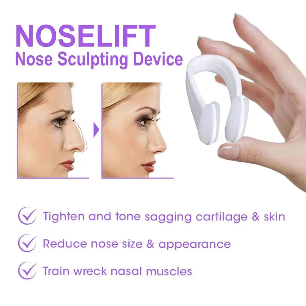 Nose Sculpting Device Nose Shaper Clip Soft Silicone Nose Up Lifting  Device Nose Slimmer For Wide Big Nose NO Pain Beauty Tool