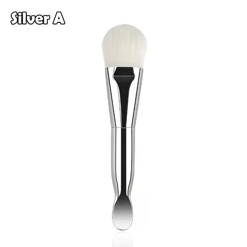 Face Mask Applicator Brushes Double-Ended Makeup Brush with Spoon Flat Soft Hair Facial Cleansing Skin Care Makeup Beauty Tool