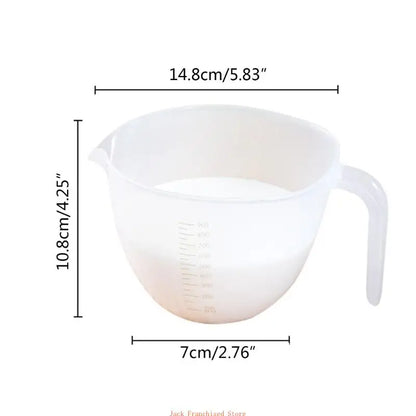 Transparent Egg Liquid Mixing Cup, Built-in Filter Plate, Visible Egg Beating Bowl, Measuring Cups, Useful