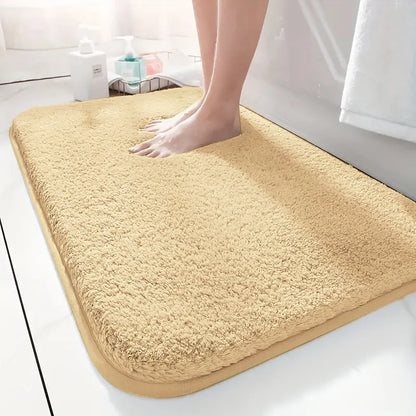 Water absorbtion anti slip bathroom mat thickened bathroom carpet long hair carpet machine washable durable toilet mat