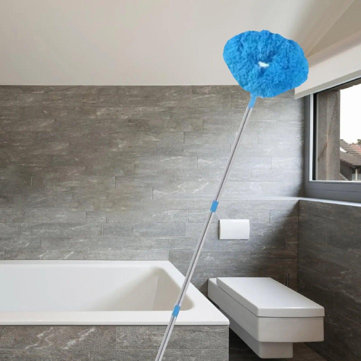 Microfiber Feather Duster Extendable Duster, Ceiling Fan Duster with Extension Pole, Long Handle Dusters  Cleaning