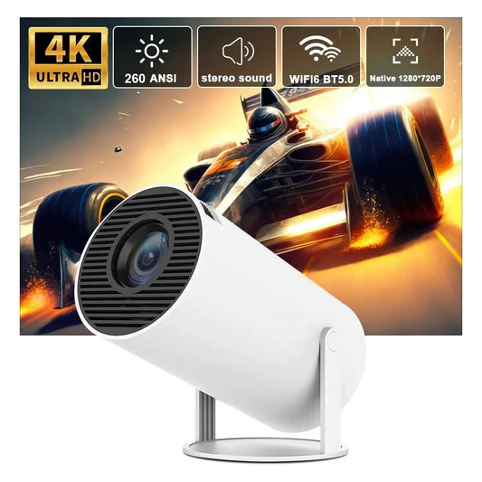 2024 new HY300 Pro Projector Android 4K 1280*720P Dual Wifi Video Portable Outdoor home hd led proyector 