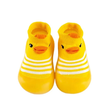 Newborn Photography Accessories Cartoon Toddler Shoes Animal Pattern Baby Floor Socks Non-slip Silicone Sole Boys Girls Shoes