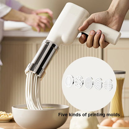 Household Electric Cordless Pasta Maker Noodle Machine Automatic Noodle Maker Charging Handheld Small Electric Noodle Press Gun