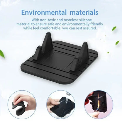 1PC Anti-slip Car Silicone Holder Mat Pad Dashboard Stand Mount For Phone GPS Bracket For iPhone Samsung Xiaomi Huawei Universal