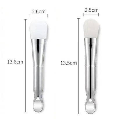 1pcs Flat Brush For Mud Mask Double-ended Face Mask Blender Multi-use BB Cream Foundation Applicator Skin Care Makeup Brush Tool