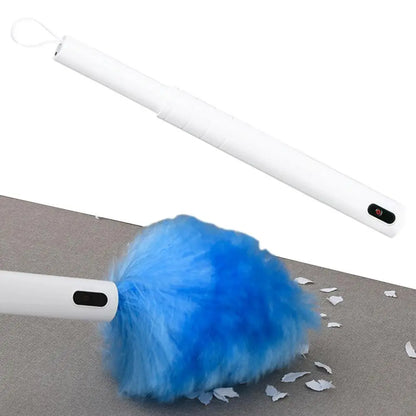 Electric Feather Cleaning Brush 360 Spin Electric Duster Rechargeable Duster Brush With Extension Pole For Furniture Ceiling Fan