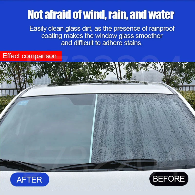 Car Glass Anti-rain Water Spray Repellent Nano Coating Hydrophobic Waterproof Agent Oil Film Removing  Auto Glass Film Agent