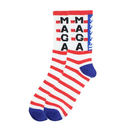 2024 President Donald Trump Spoof Funny Socks Men Women Character Abstract 3D Fake Hair Trump Crew Sokken Homme Dropship