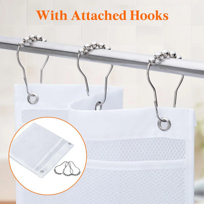 Hanging Storage Bag Mesh Shower Organizer Bathroom Storage Rack Home Organization Home Storage Organization Bathroom Accessories