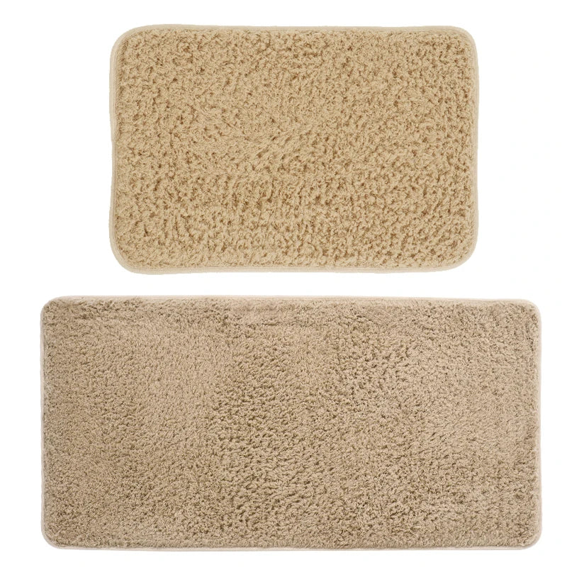 Water absorbtion anti slip bathroom mat thickened bathroom carpet long hair carpet machine washable durable toilet mat