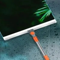 Extendable Window Glass Cleaning Household Tool High Building Retractable Pole Washing Dust Cleaner Brush Dry Wet Scraper Wiper