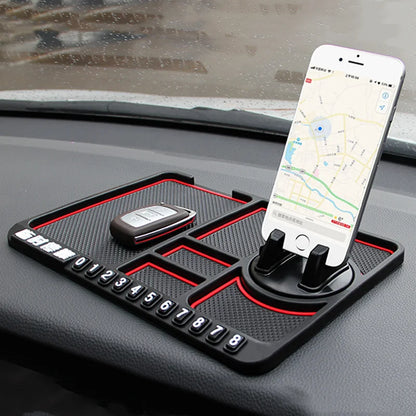 Multi-Functional Car Anti-Slip Mat Auto Phone Holder Non Slip Sticky Anti Slide Dash Phone Mount Silicone Dashboard Car Pad Mat