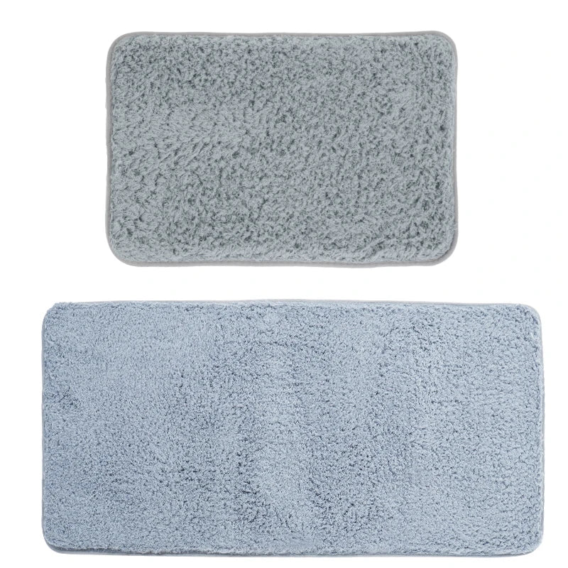 Water absorbtion anti slip bathroom mat thickened bathroom carpet long hair carpet machine washable durable toilet mat