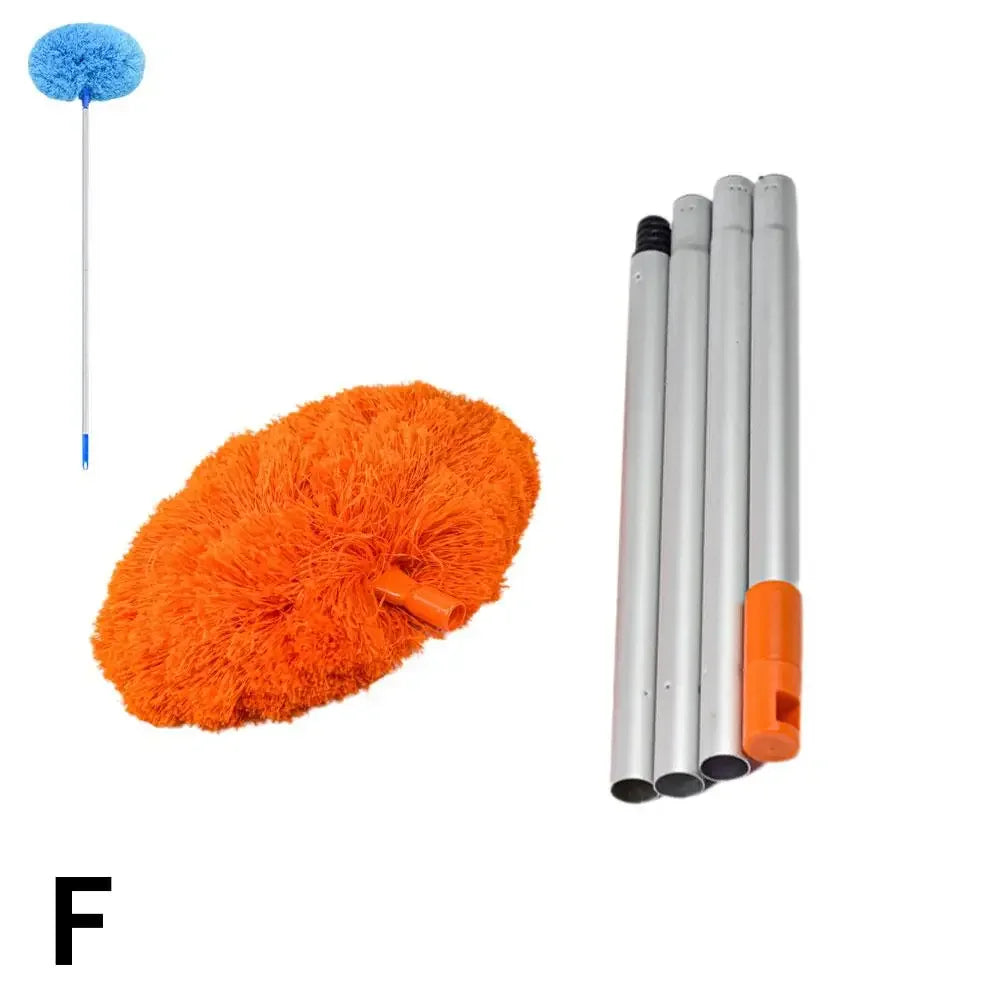 Ceiling Fan Cleaner Duster with Extension Pole - Microfiber Cleaning Tool Extended Long Handle for High Ceiling B4F3