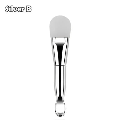 Face Mask Applicator Brushes Double-Ended Makeup Brush with Spoon Flat Soft Hair Facial Cleansing Skin Care Makeup Beauty Tool