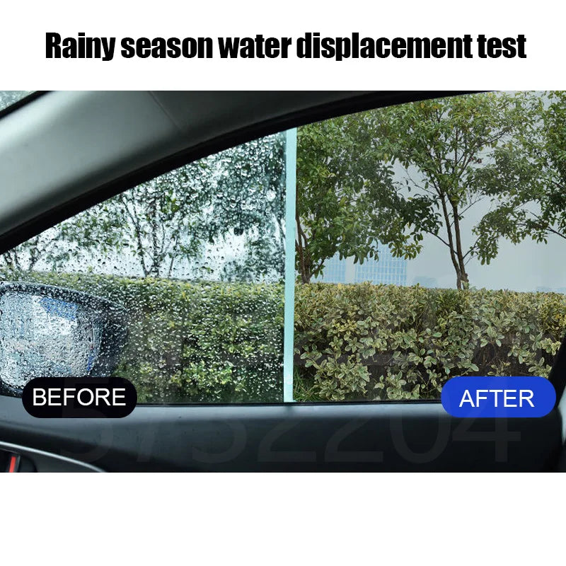 Car Glass Anti-rain Water Spray Repellent Nano Coating Hydrophobic Waterproof Agent Oil Film Removing  Auto Glass Film Agent