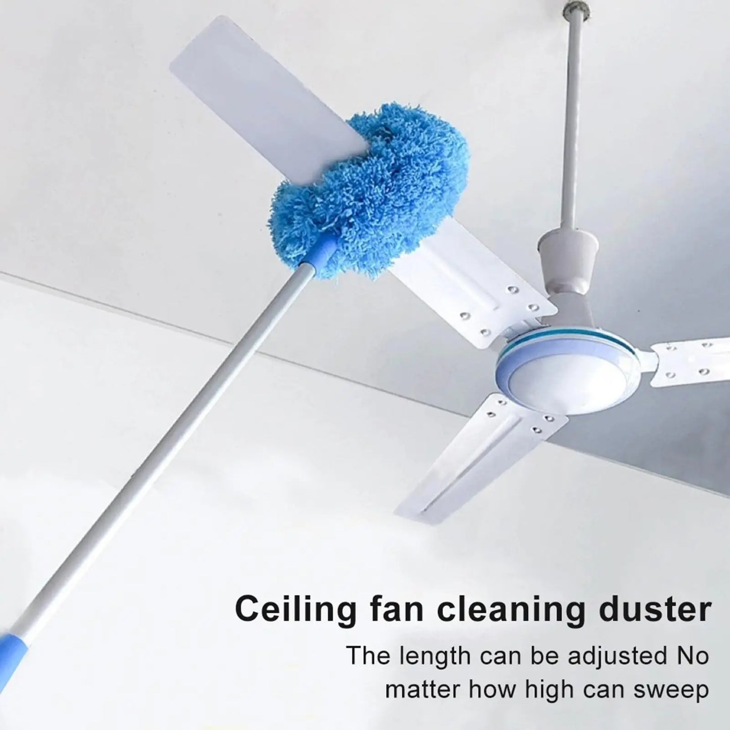 Microfiber Feather Duster Extendable Duster, Ceiling Fan Duster with Extension Pole, Long Handle Dusters  Cleaning