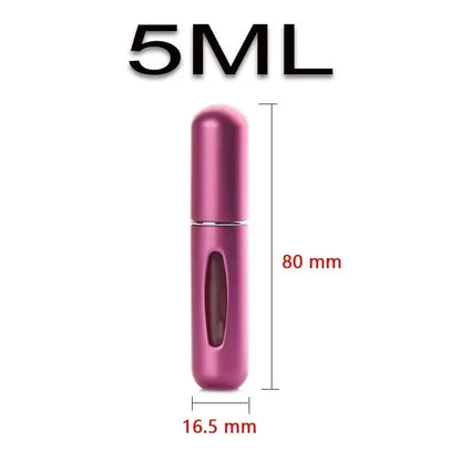 5ml Bottom Charge Perfume Refillable Bottle Liquid Container For Cosmetics Spray Bottling Dispenser Press Head Portable Travel