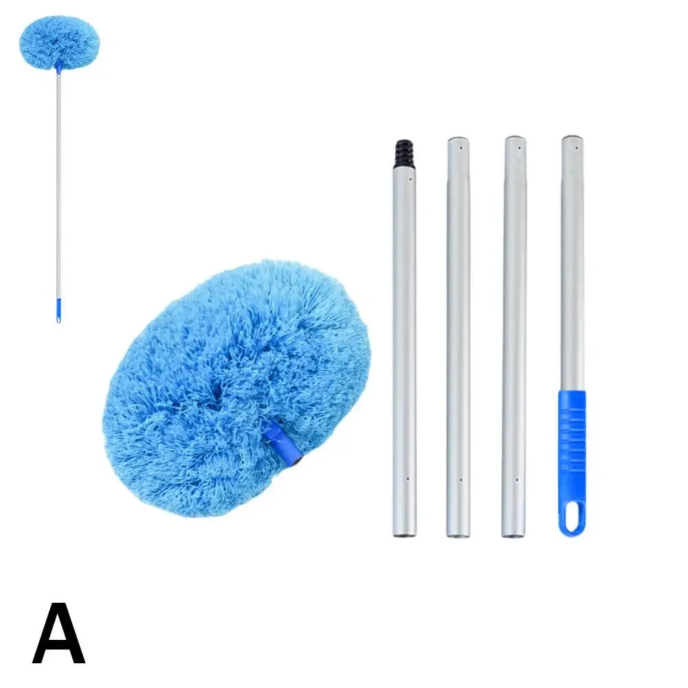 Ceiling Fan Cleaner Duster with Extension Pole - Microfiber Cleaning Tool Extended Long Handle for High Ceiling B4F3