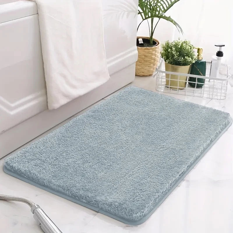 Water absorbtion anti slip bathroom mat thickened bathroom carpet long hair carpet machine washable durable toilet mat