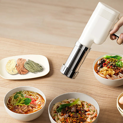 Household Electric Cordless Pasta Maker Noodle Machine Automatic Noodle Maker Charging Handheld Small Electric Noodle Press Gun