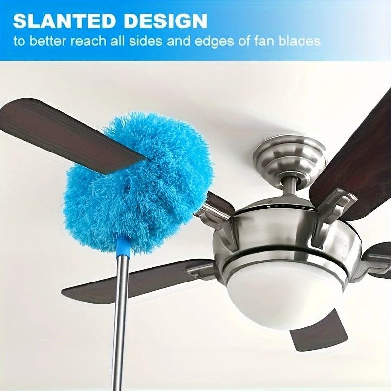 Microfiber Ceiling Fan Duster Extends Up To Long Handled Dust Locking Reusable And Cleaner Brush For Effortless Cleaning