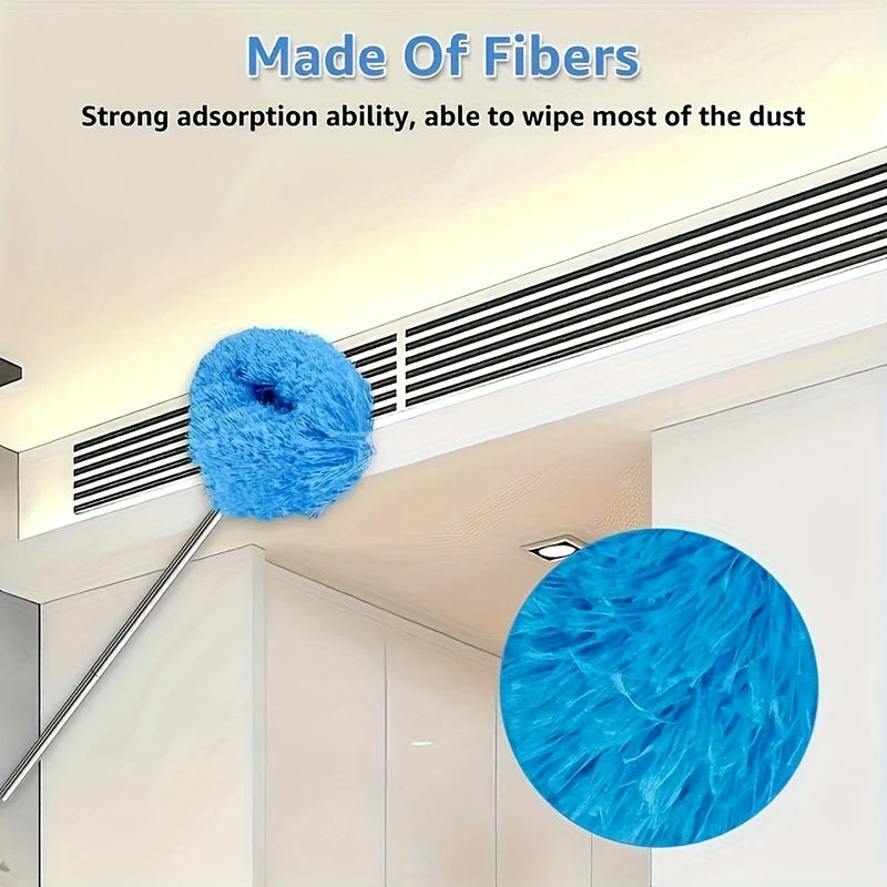 Microfiber Ceiling Fan Duster Extends Up To Long Handled Dust Locking Reusable And Cleaner Brush For Effortless Cleaning