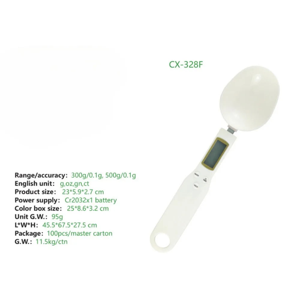 1pc 500g/0.1g Electronic Measuring Spoon Electronic Scale Household Dog Food Scale Feeding Spoon - Dog/Cat Feeder Pet Food Scale